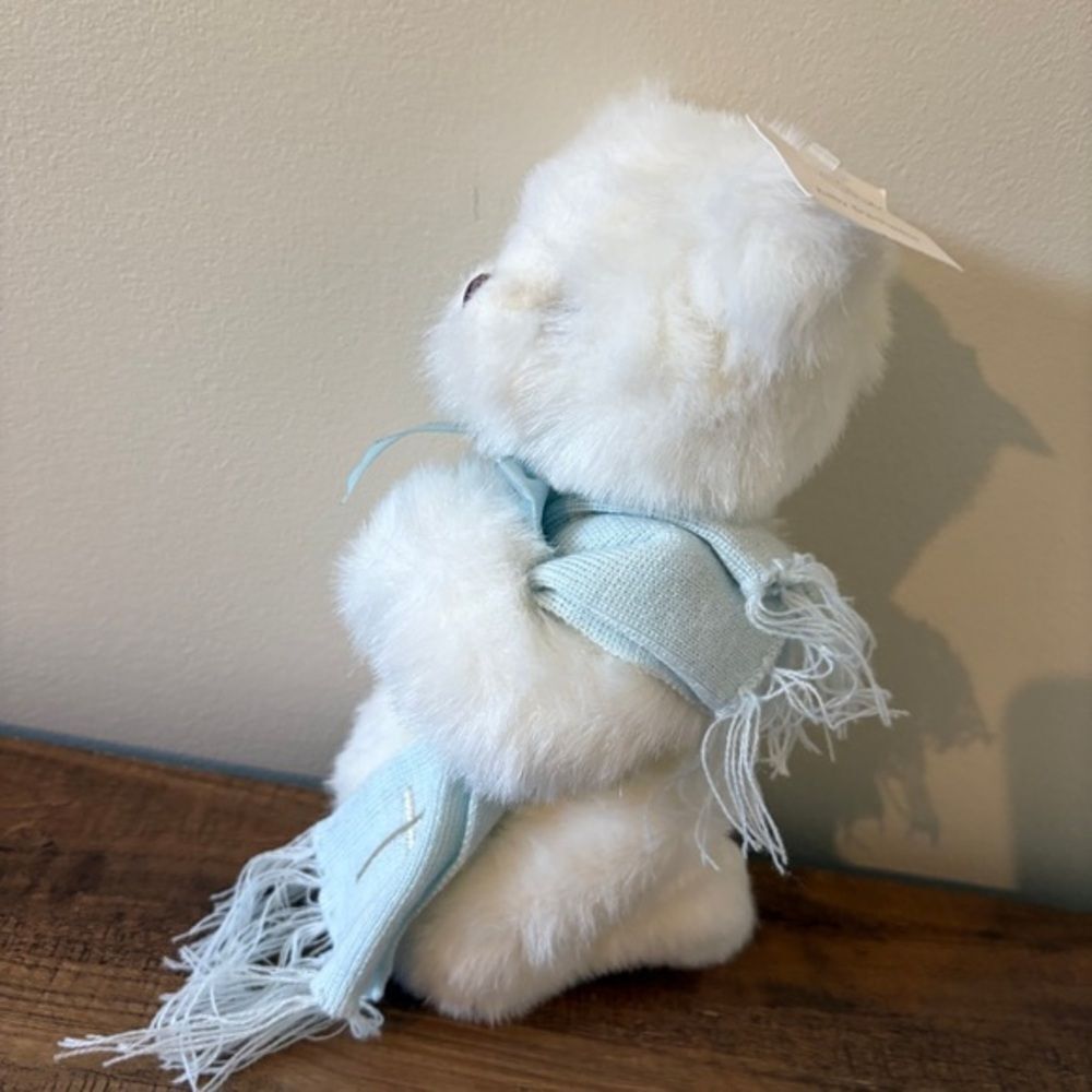 Bearington Collection Baby Braithwaite Kneeling Prayer White Teddy Bear Plush 10